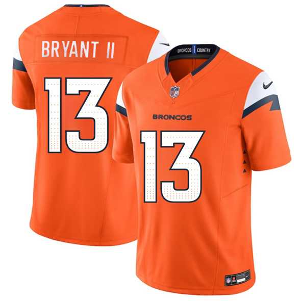 Men & Women & Youth Denver Broncos #13 Pat Bryant II Orange 2025 Draft F.U.S.E. Vapor Limited Stitched Jersey->denver broncos->NFL Jersey